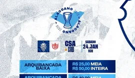 CSA reduz preços e inicia venda de ingressos para o Clássico das Multidões contra o CRB