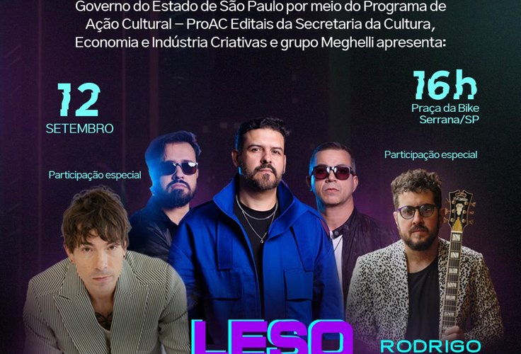 Show Banda Leso com participação de Di Ferrero e Rodrigo Suricato em Serrana (SP)