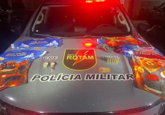 Criminosos fogem e deixam arma e itens de facção em Milagres