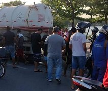 Homem tem perna decepada após colisão com caminhão, Maceió