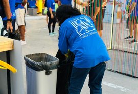 Cooperativa realiza coleta seletiva em evento de corrida na orla da Pajuçara