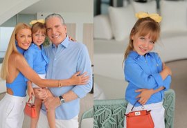 Aos 5 anos, caçula de Roberto Justus posa com bolsa de grife avaliada em R$14 mil