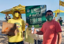 IMA doa 250 litros de álcool  para ambulantes da orla de Maceió
