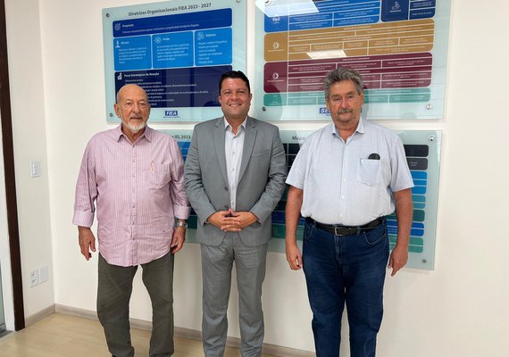 Allan Pierre apresenta ao presidente da FIEA proposta para a criação do Conselho de Políticas Energéticas de Maceió