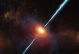 Buraco negro supermassivo emite energia a distâncias recordes, revela estudo