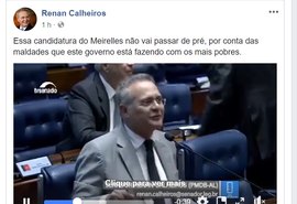 Renan “detona” candidatura de Meirelles: “não vai passar do pré”