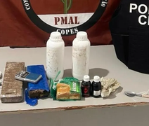 Dupla é presa com maconha, crack e cocaína durante operação no Sertão