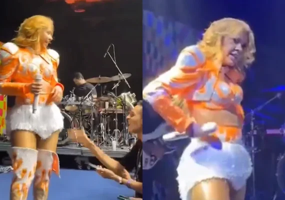 Joelma reage após ser assediada por fã durante show em Belém