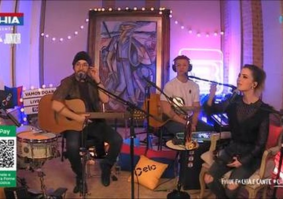 Sandy e Junior fazem live e arrecadam mais de mil toneladas de alimentos