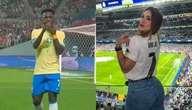 Beijo para Virginia? Comemoração de Vini Jr. após gol viraliza