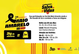 Kits da 2ª Corrida Maio Amarelo começam a ser entregues nesta quarta-feira