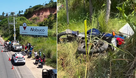 Idoso morre após perder controle de moto e bater contra poste na AL-101
