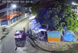 Câmeras da SSP registram agressão contra mulher e autor é preso em flagrante