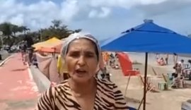 Collor é acusado de dar prejuízo a comerciantes após voo baixo de helicóptero em praia