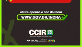 Incra Alagoas emite alerta sobre golpes relacionados à emissão do CCIR 2026