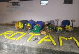 São apreendidos mais de 100 quilos de drogas na parte alta de Maceió