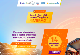 Gestão da Energia no setor turístico de Alagoas será foco de palestra da Sebrae/AL