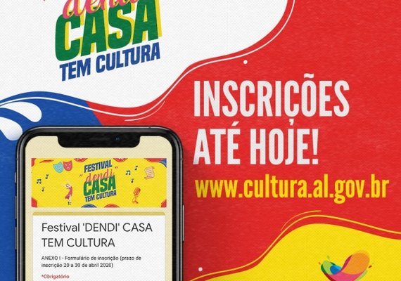 Secult retifica edital do Dendi Casa tem Cultura; inscrições encerram-se hoje (30)