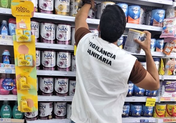 Vigilância Sanitária fiscaliza leites infantis com risco de contaminação em Maceió