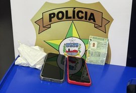 Homem condenado por homicídio é preso em Maceió com cocaína e documento falso