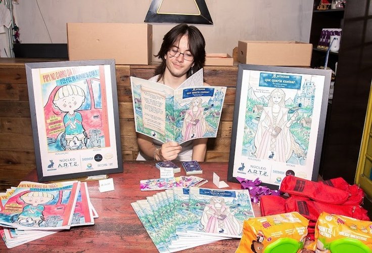 O escritor e artista Giu Cota lança livro infantil aos 15 anos