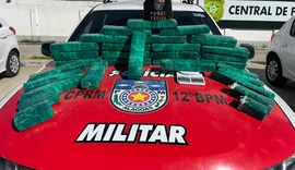 PM apreende mais de 35 kg de maconha no bairro São Jorge em Maceió