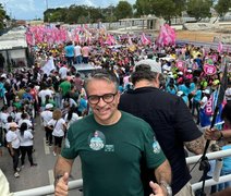 Candidato a vereador participa de maratona de caminhada e caravana na parte alta de Maceió