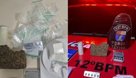 Homem é preso por traficar drogas em sua própria casa, em Maceió