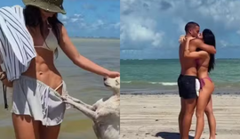 Jade Picon e André Lamoglia curtem viagem romântica em São Miguel dos Milagres