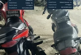 Guarda Municipal recupera motos com registro de roubo e furto em plantão noturno em Delmiro