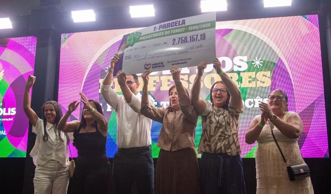 Monteirópolis anuncia rateio de mais de R$ 2,7 milhões dos precatórios para Educação