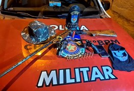 PM apreende um total de cinco armas de fogo