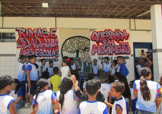 “Quebrada em Movimento” e “Rima e Cidadania nas Escolas” levam o Hip Hop para as salas de aula em Maceió