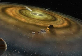 Telescópio Webb registra impacto de asteroide em sistema estelar vizinho