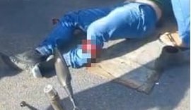 Motociclista sofre fratura exposta após colisão com caminhão em Rio Largo