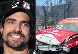 Caio Castro sofre acidente durante treino de automobilismo no Paraná