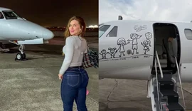 Virginia embarca em jatinho com imagem do ex e faz suspense sobre novo destino