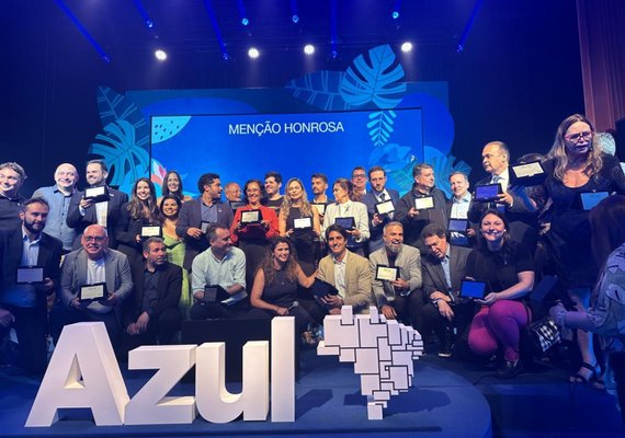 Maceió é premiada mais uma vez como Top Destino da Azul Viagens durante a WTM em São Paulo