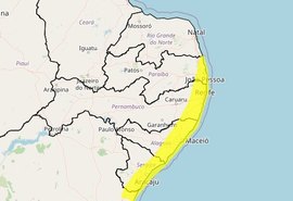 Inmet emite alerta amarelo para 53 municípios alagoanos; veja as regiões