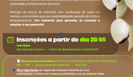Estão abertas inscrições para curso gratuito de macramê em Maragogi