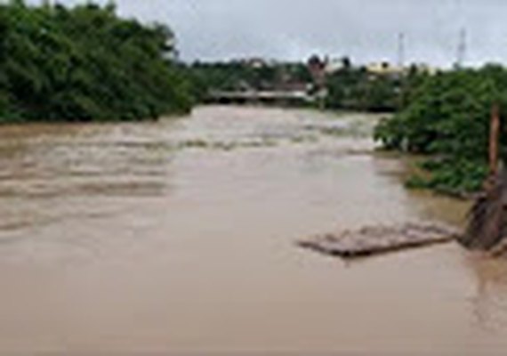 Nível do Rio Mundaú sobe e União dos Palmares tem alto risco de enchente