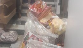 Vigilância apreende 250 kg de alimentos estragados em mercadinho no Eustáquio Gomes