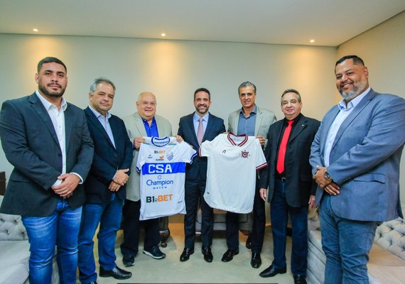 Presidentes de CSA e CRB agradecem incentivo do Governo ao futebol alagoano