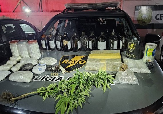 Operação da PM prende líder do tráfico em Marechal Deodoro com drogas e armas