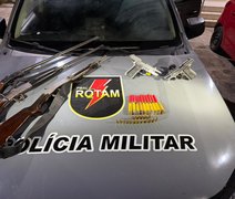 Rotam apreende suspeito e arsenal de armas em Anadia