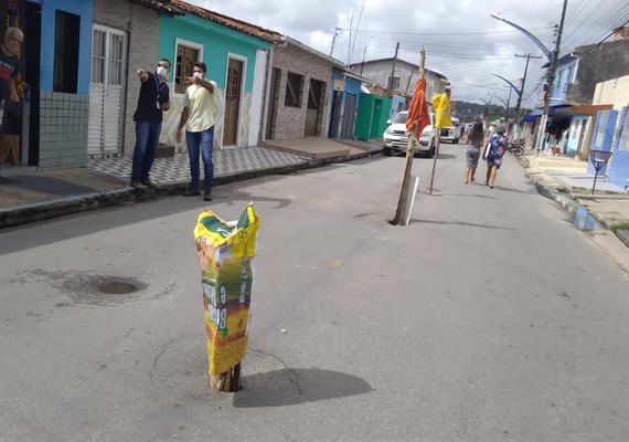 Prefeitura de Marechal faz inspeção e solicita reparos emergenciais em rua de Taperaguá