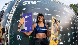 Alagoana Karolzinha fica em segundo lugar na etapa STU Recife de Skate