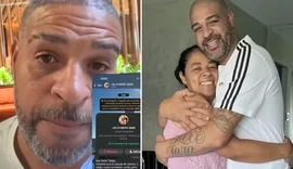 Mãe de Adriano sofre golpe de R$ 15 mil e ex-jogador faz alerta público