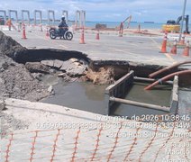 Cratera na Avenida da Paz expõe falha em obra e gera multa à BRK Ambiental