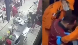 Suspeito quebra a perna ao tentar assaltar restaurante em Palmeira dos Índios